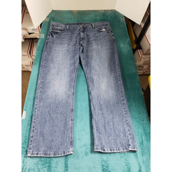 Nautica Jeans Size 40x30 Mens Blue Pants Stretch Loose Baggy Relaxed Straight - Picture 2 of 14